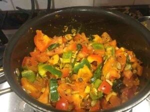 tomato capsicum chutney-recipe